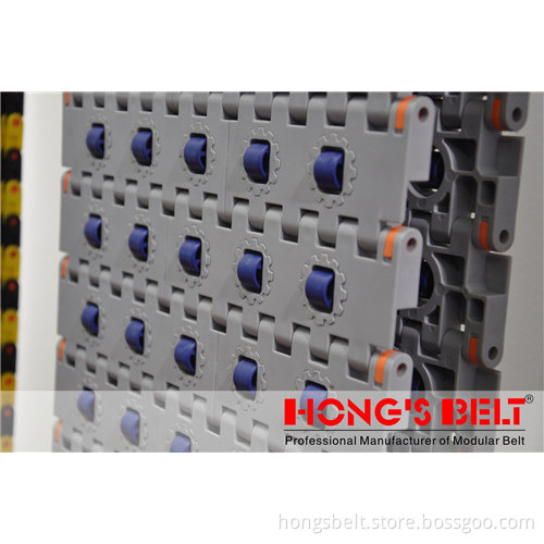 The Plastic Modular Conveyor Belt with Different Direction Roller (HS-800-1C)